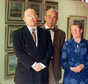 Ignace met zijn vader Roger en moeder Marie Louise